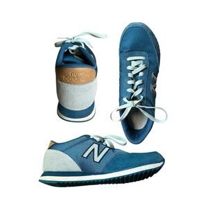 New Balance 501 Blue Sneakers with White Accents